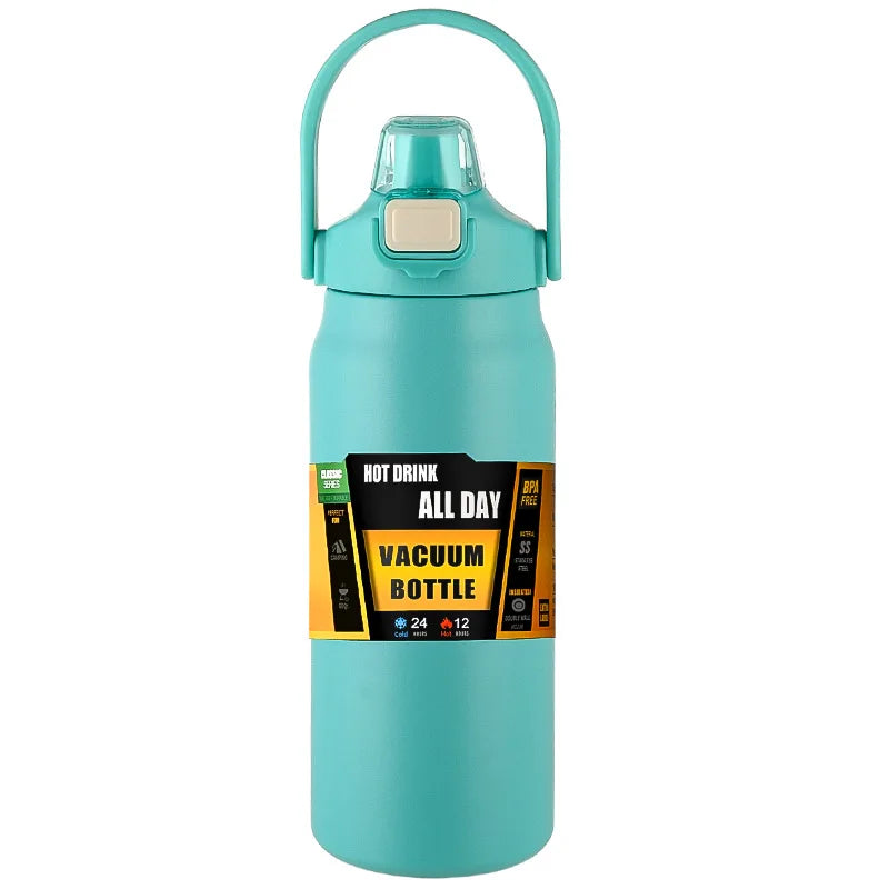 Sport Water Bottles - Stainless Steel Thermal Vacuum Flasks Leakproof