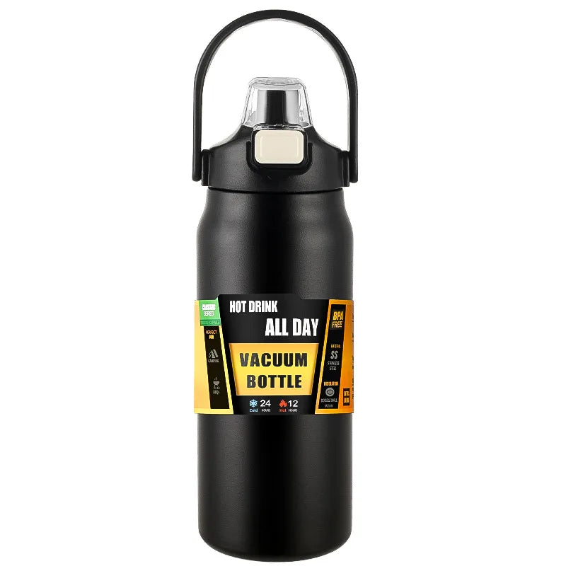 Sport Water Bottles - Stainless Steel Thermal Vacuum Flasks Leakproof