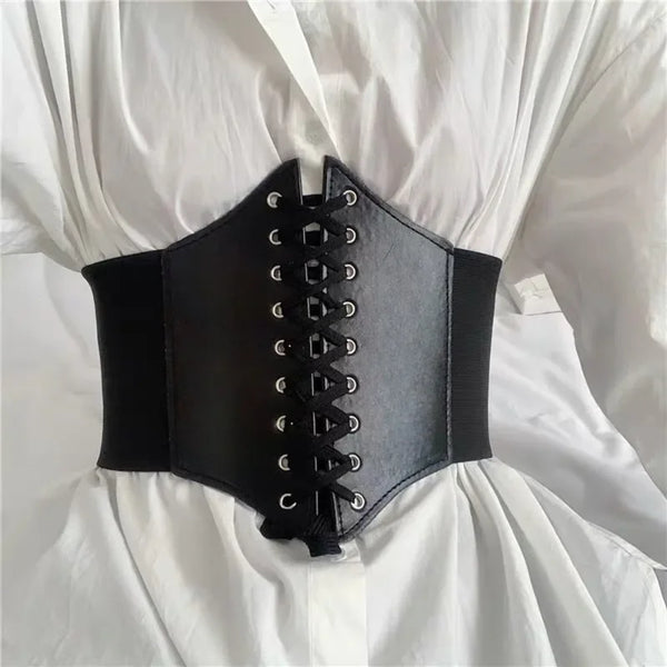 Fashion Corset Wide Belts Faux Leather Slimming Body Shaping