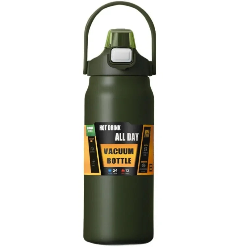 Sport Water Bottles - Stainless Steel Thermal Vacuum Flasks Leakproof